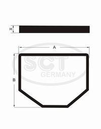 SCT GERMANY Filter,salongiõhk SA 1175